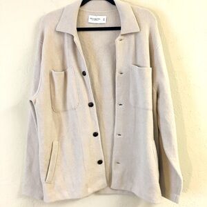 Abercrombie & Fitch Soft A&F Sweater Button Cardigan Medium Preppy Cozy …